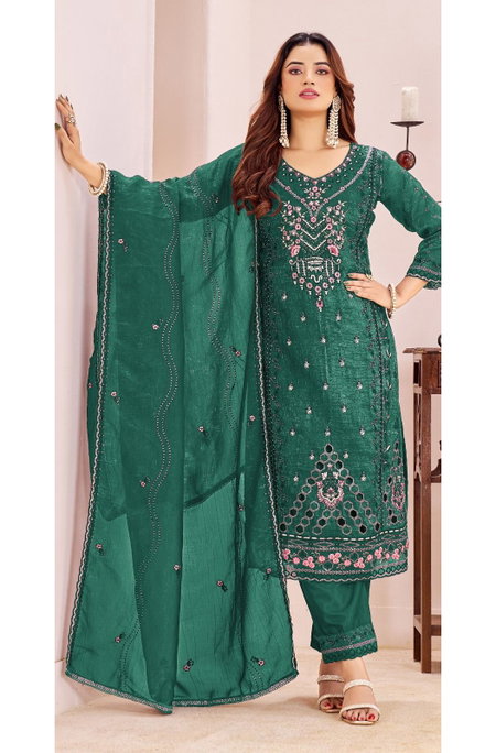Bilqis B 218 A To D Crunchy Embroidery Pakistani Salwar Suits Suppliers In India